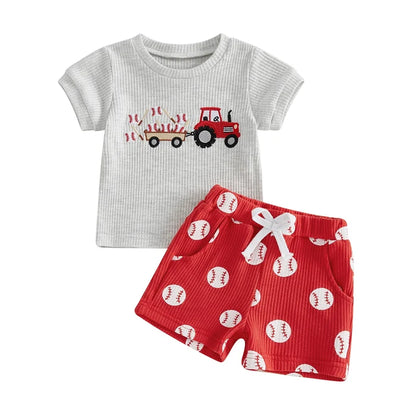 BASEBALL TRACTOR Red Outfit