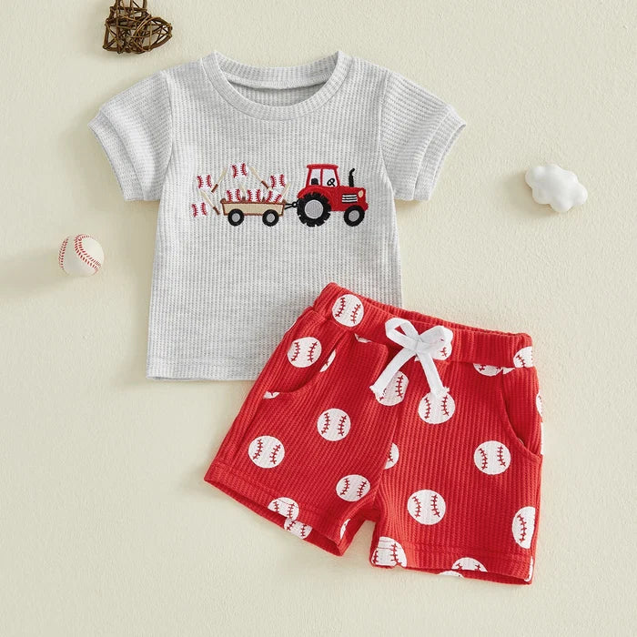 BASEBALL TRACTOR Red Outfit