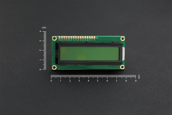 Basic 16x2 Character LCD - Black on Yellow 5V [Discontinued] by DFRobot - The Pi Hut