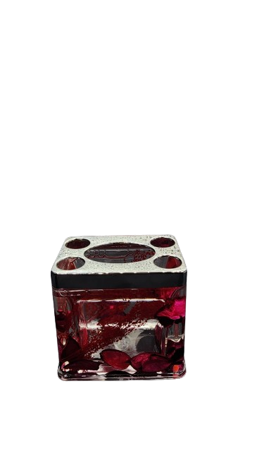 Bathroom Accessories Set Flower Petals Design