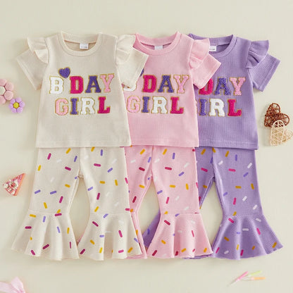 BDAY GIRL Bellbottom Confetti Outfit