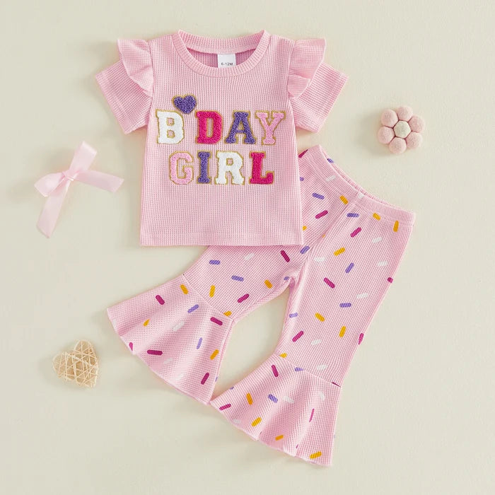 BDAY GIRL Bellbottom Confetti Outfit