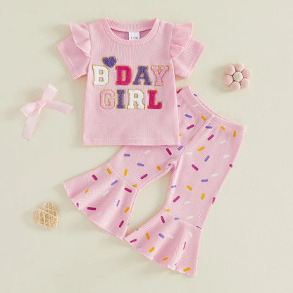 BDAY GIRL Bellbottom Confetti Outfit