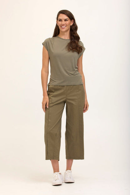 Core by XCVI Benson Poplin Barrel Crop