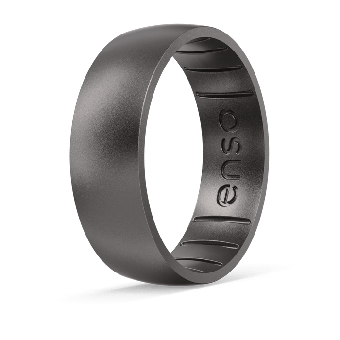 Bevel Metal Hybrid Ring - Titanium