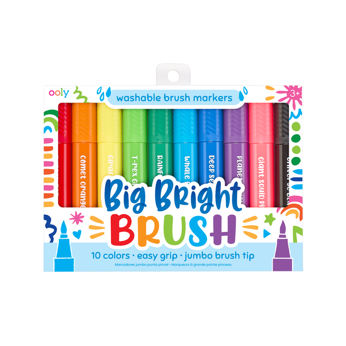 OOLY Big Bright Brush Markers in packaging