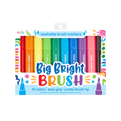 OOLY Big Bright Brush Markers in packaging