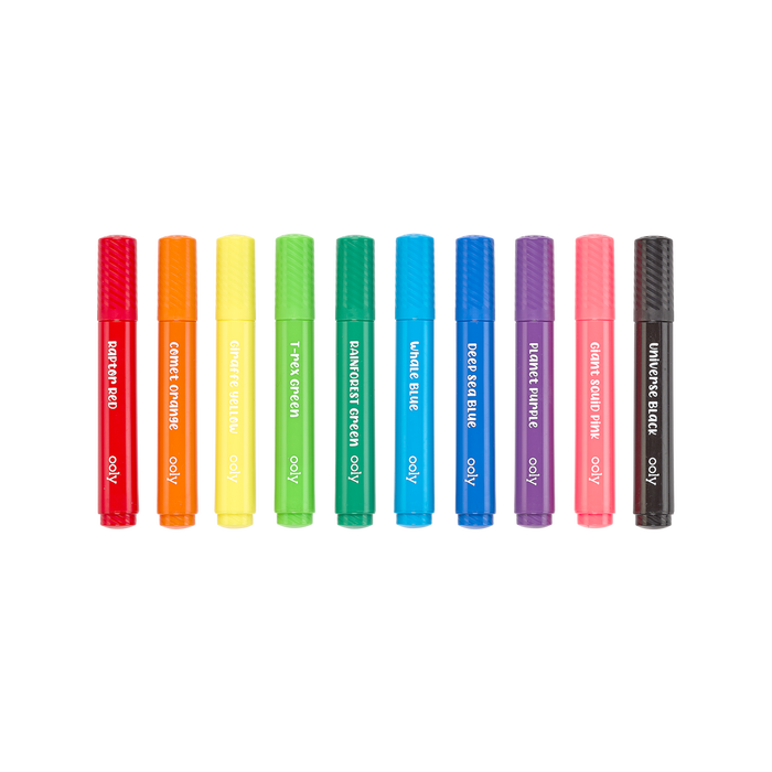 OOLY Big Bright Brush Markers outside of packaging