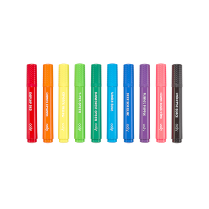 OOLY Big Bright Brush Markers outside of packaging