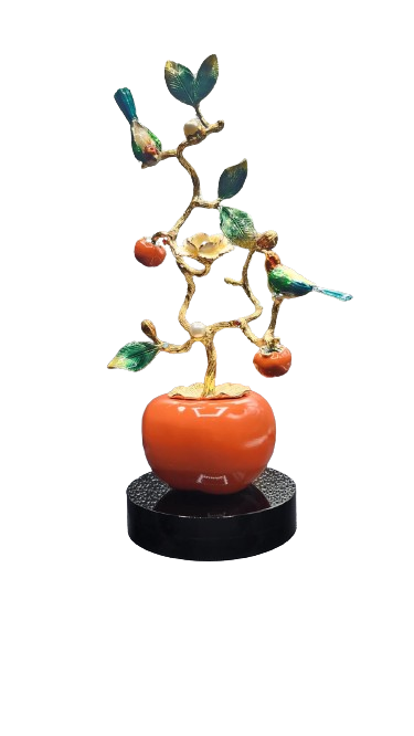 Birds And Peach Tree Deco