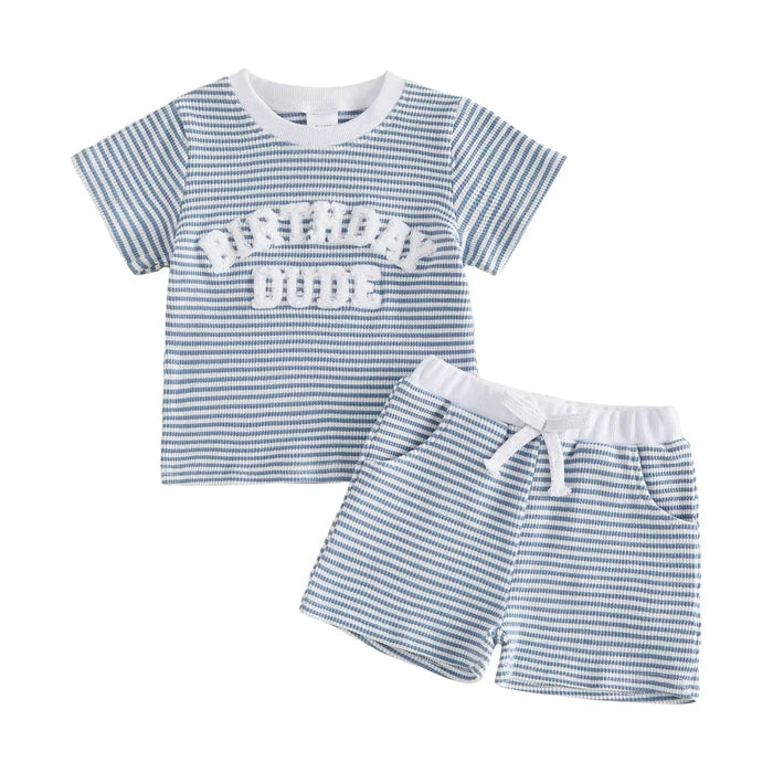 BIRTHDAY DUDE Striped Outfit