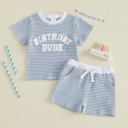 BIRTHDAY DUDE Striped Outfit