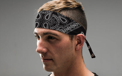 Black Lightning Flex Tie Headband - View 4