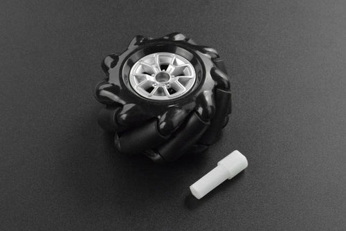 Black Mecanum Wheel with Motor Shaft Coupling (60mm) - Right [Discontinued] by DFRobot - The Pi Hut