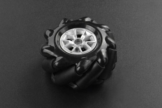 Black Mecanum Wheel with Motor Shaft Coupling (60mm) - Right [Discontinued] by DFRobot - The Pi Hut