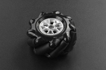 Black Mecanum Wheel with Motor Shaft Coupling (60mm) - Right [Discontinued] by DFRobot - The Pi Hut