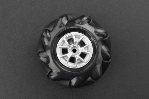 Black Mecanum Wheel with Motor Shaft Coupling (60mm) - Right [Discontinued] by DFRobot - The Pi Hut