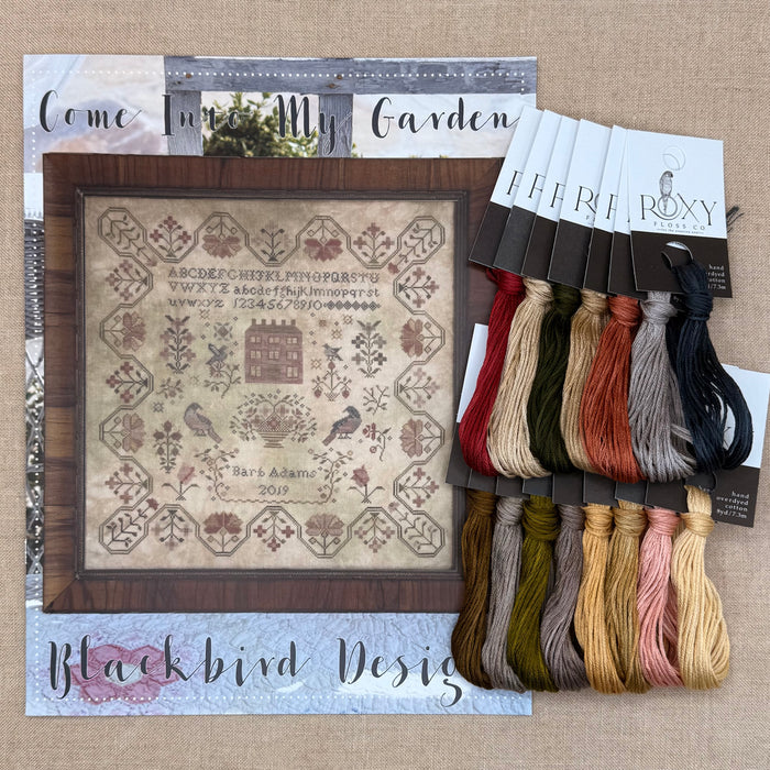 Blackbird Designs - Come Into My Garden - Booklet Chart and/or Roxy Floss