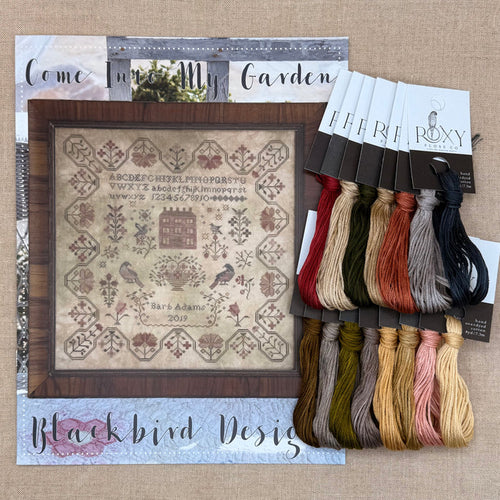 Blackbird Designs - Come Into My Garden - Booklet Chart and/or Roxy Floss