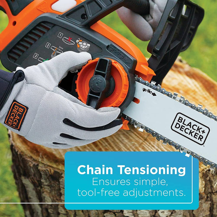 BLACK+DECKER 20v Lithium Chain Saw - Refurbished with Full Manufacturer Warranty - LCS1020