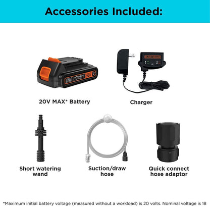 BLACK+DECKER 20V MAX Pressure Washer, 350 PSI - BCPW350C1