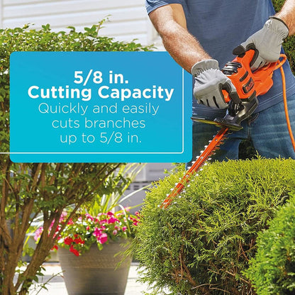 BLACK+DECKER Electric Hedge Trimmer, 17-Inch - BEHT150