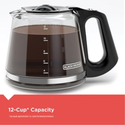 BLACK+DECKER Programmable Digital Coffeemaker - Factory Certified with Full Warranty - CM1110BC