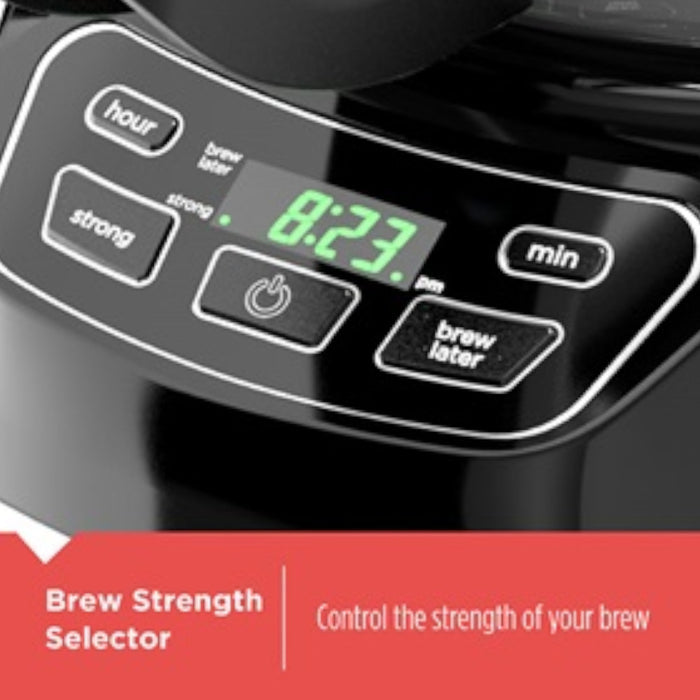 BLACK+DECKER Programmable Digital Coffeemaker - Factory Certified with Full Warranty - CM1110BC