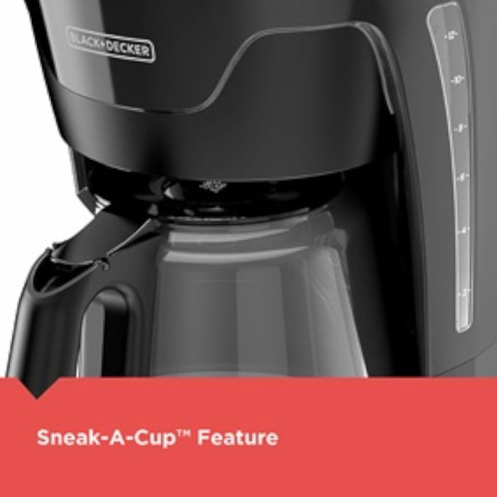 BLACK+DECKER Programmable Digital Coffeemaker - Factory Certified with Full Warranty - CM1110BC