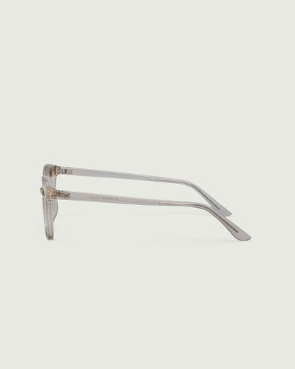 Smoke::Bleecker Eyeglasses square gray plastic side