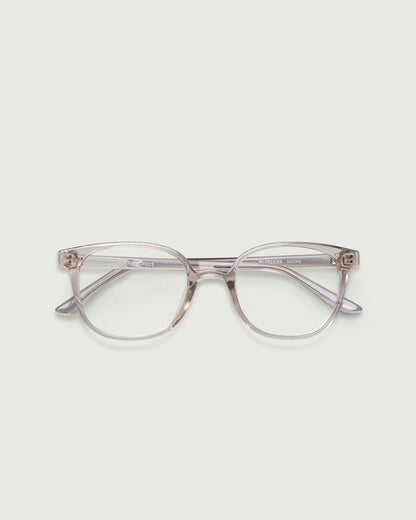 Smoke::Bleecker Eyeglasses square gray plastic top