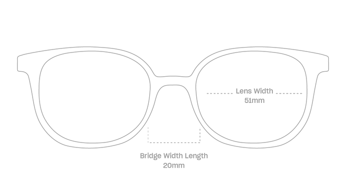 measurement::lens width Bleecker Eyeglasses square plastic