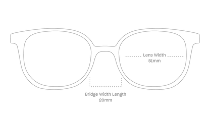 measurement::lens width Bleecker Eyeglasses square plastic