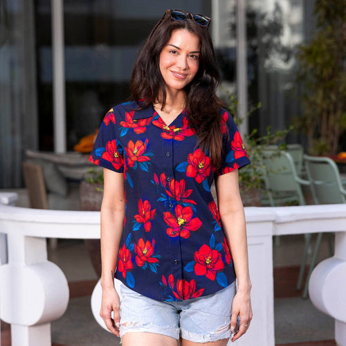 RSVLTS RSVLTS Women's Short Sleeve Shirt Bloom Service – Women's KUNUFLEX Short Sleeve Shirt Bloom Service – Women's KUNUFLEX Short Sleeve Shirt
