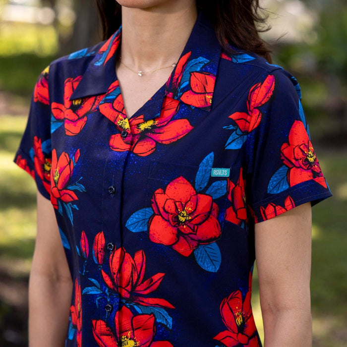 RSVLTS RSVLTS Women's Short Sleeve Shirt Bloom Service – Women's KUNUFLEX Short Sleeve Shirt Bloom Service – Women's KUNUFLEX Short Sleeve Shirt