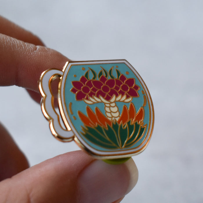 Blooming Tea Enamel Pin