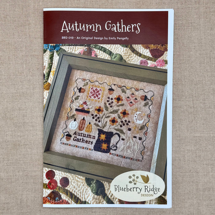 Blueberry Ridge Design - Autumn Gathers - Cross Stitch Chart and/or Roxy Floss Co Threads