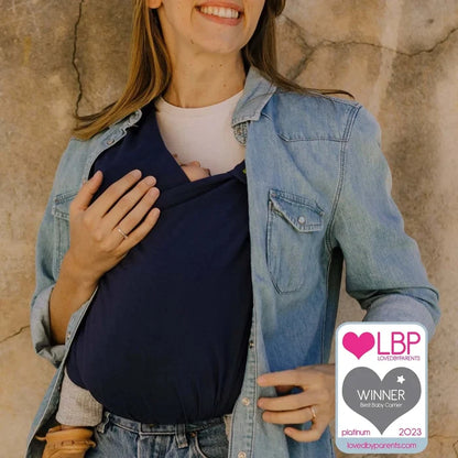 This effortless hybrid baby carrier is an ideal choice for all parents looking for a simple and convenient carrier for babies from birth to 18 months (7-35 lb or 3.2-16 kg)! Navy Blue