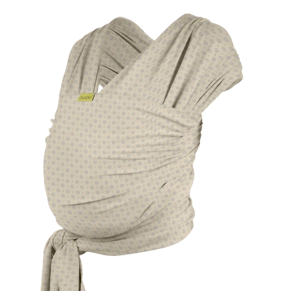 A Boba Serenity Baby Wrap, made from a buttery soft, extra breathable bamboo blend fabric (68% Viscose from Bamboo, 25% Cotton, 7% Spandex). Ergonomic, award-winning design fits babies from 7 Ibs to 35 Ibs, best up to 20 Ibs. Machine washable, dryer friendly, and certified hip-healthy. Anvi
