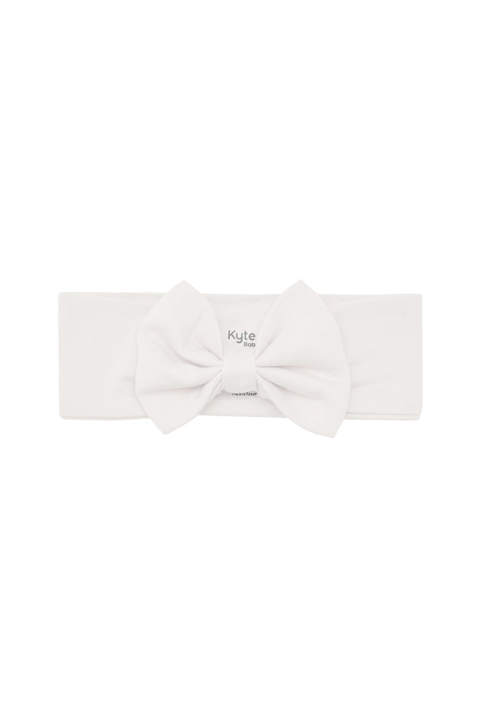 Neutral Bow Headband in Oat