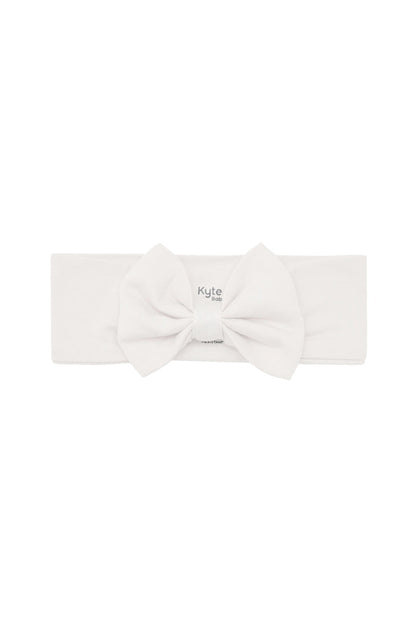 Neutral Bow Headband in Oat