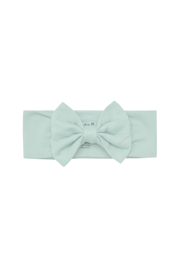Green Bow Headband in Sage