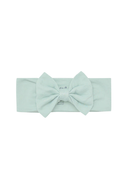 Green Bow Headband in Sage