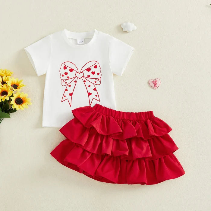 BOWTIE Layered Skirt Outfit