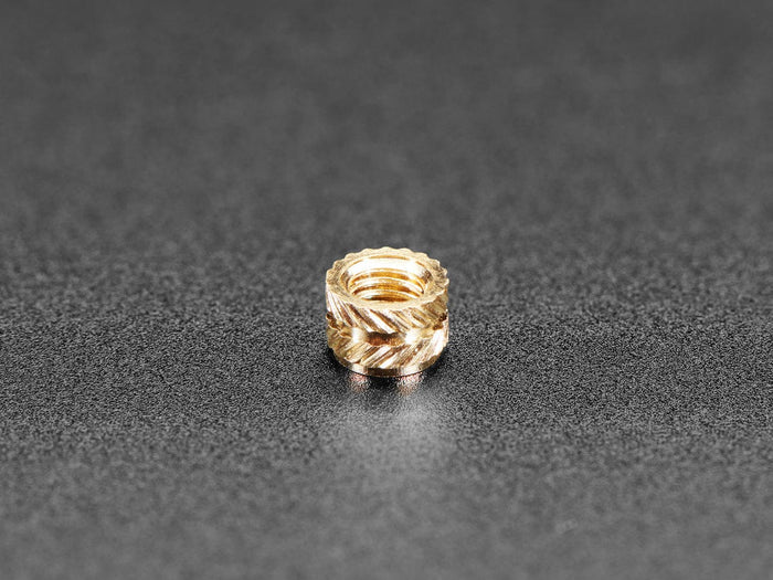 Brass Heat-Set Inserts for Plastic - M3 x 3mm - 50 pack by The Pi Hut - The Pi Hut