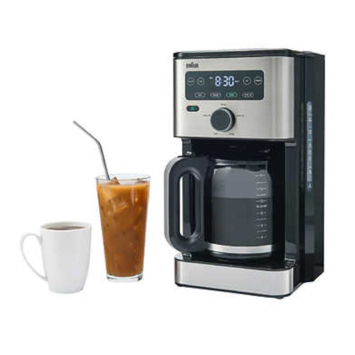 BRAUN 14 Cup Programmable Coffee maker - Factory serviced with Home Essentials warranty - KF5350BK
