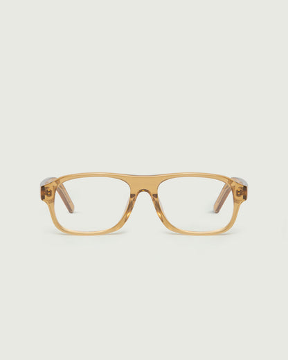 Amber::Briggs  Eyeglasses square yellow acetate front