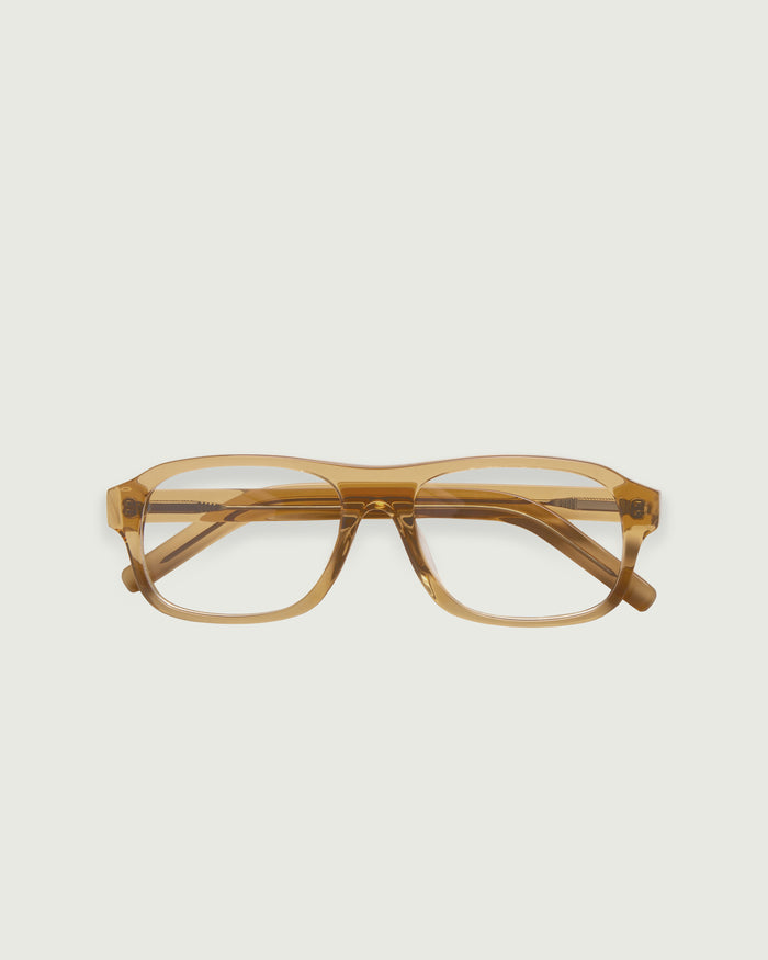 Amber::Briggs  Eyeglasses square yellow acetate top