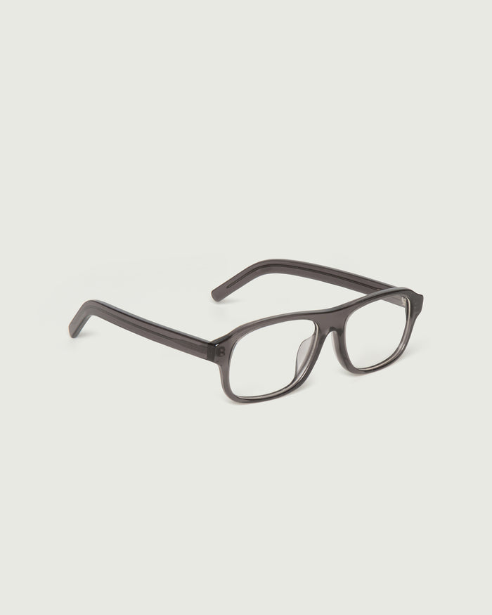 Ant::Briggs Eyeglasses square black acetate front diagonal
