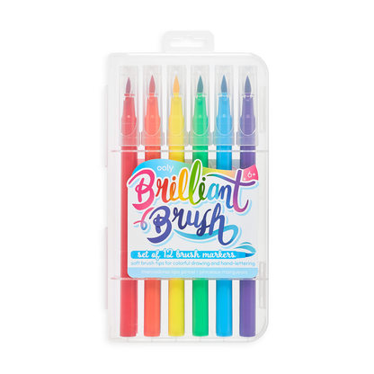 Brilliant Brush Markers - Set of 12